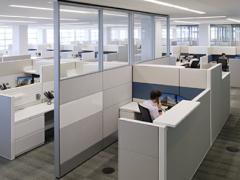 Odds are good if you work in an open floorplan office, it looks like this.
